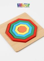 Rainbow Color Geometry Jigsaw Puzzle - Image 3