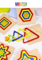 Rainbow Color Geometry Jigsaw Puzzle - Image 4