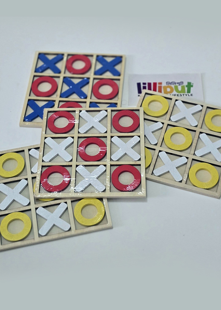 Tic-tac toe 1 Wooden XO TIC TAC TOE - Image 1