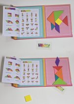 Wooden Magnetic Tangram Puzzle - Image 3